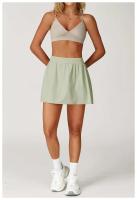 Pantalones cortos deportivos de cintura alta para mujer, faldas deportivas de Yoga Fiess, falda de tenis de Golf para correr de secado rápido, ropa de verano - details 7
