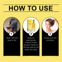 HOEGOA Caléndula Spray Brillo nutritivo Aceite esencial para el cuidado del cabello de seda suave - details 2