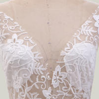 2025 Vestido de noche largo dividido a la moda con cintura media y encaje de boda para mujer - details 3