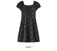 Vestido de Chifón Floral Semir Manga de Burbuja, Cuello Cuadrado, Cintura Corta - details 9