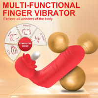 Vibrador de dedo juguete sexual para adultos para mujeres, consolador vibrador de punto G con funda de dedo flexible 2 en 1 con motor dual 10 vibrador, juguete sexual de estimulación del clítoris del pezón anal para parejas femeninas y masculinas - details 4