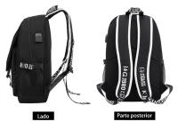 Mochila informal luminosa de gran capacidad, Mochila de tela Oxford, mochila escolar informal, bolsa de viaje al aire libre, moda - details 11