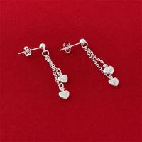 Pendientes ondulados chapados en plata, joyería de moda femenina, estilo minimalista, regalo de Navidad. - details 24