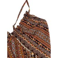 Vestido Boho de Moda de Verano Patrón Étnico sin Espalda y Dobladillo Ideal para Playa - details 19