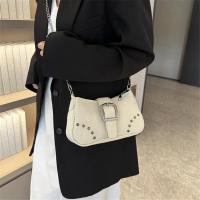Bolso Retro Simple para axila, bolso de hombro informal de tendencia a la moda, bolso cruzado con textura informal de lona para mujer - details 10