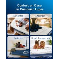 Colchón inflable matrimonial - 203 x 152 x 48 cm - con bomba eléctrica incorporada y almohada integrada - colchón inflable - details 17