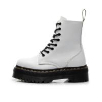Suelas gruesas con botas de pelo, cremalleras laterales, botines cortos de mujer británica, suelas pastel, botas de trabajo y zapatos de algodón - details 39