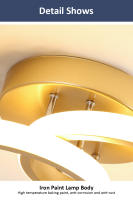 Luz LED Moderna TOMAXIN con Marco Cuadrado Negro y Blanco de 24CM para Iluminación de Salas Dormitorios y Pasados Interiores Ajustable en Color - details 14