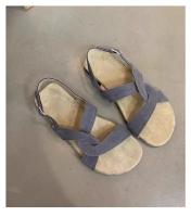 Sandalias planas de suela blanda antideslizantes y resistentes al desgaste de tendencia de color sólido a la moda para mujer - details 9