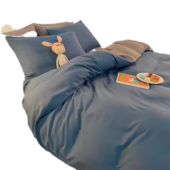 Ropa de cama de algodón de Aloe Vera, funda de edredón de cuatro piezas, 1,2, 1,5, juego individual de 3 piezas, 1,8, 2,0 m - 1