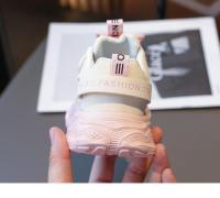 Zapatillas de deporte de malla con cordones para niños, niños casuales, zapatos deportivos al aire libre, zapatos antideslizantes para correr para niñas - details 15