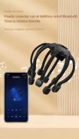 Masajeador de Cuero Cabelludo MUKASI, Masajeador Eléctrico de Cabeza con Música Bluetooth, 10 Puntos de Vibración, 4 Modos Ajustables, Recargable y Portátil para Aliviar Dolor y Ansiedad, Relajar Estrés y Tensión, Sueño Profundo, Regalo - details 10