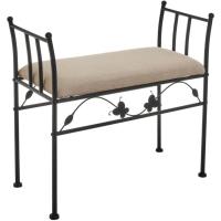 Banqueta pie de Cama de Metal Blanca de 64x68x30 cm - details 9