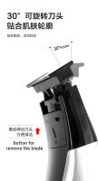 Kemei-Afeitadora eléctrica recargable para hombre y mujer, máquina de afeitar de doble cara, 30 grados, resistente al agua IPX6 - details 3