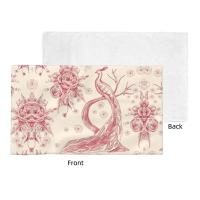 Toile De Jouy Toalla Algodón Francés Azul Marino Baño Ducha Deportes Yoga Toallas - details 130