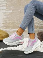 Zapatillas Deportivas Casuales Nuevas Otoño 2023 para Mujer Moda Transpirable Malla Zapatos Planos con Plataforma Zapatos Vulcanizados - details 12