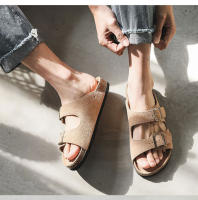 Sandalias clásicas de corcho con dos hebillas para hombre, zuecos de verano, 2024 - details 4