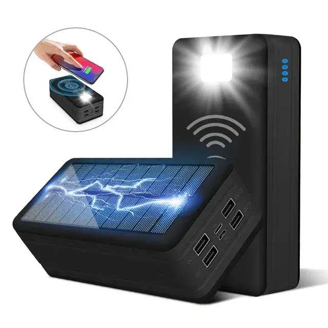 Banco de Energía multifuncional para exteriores, Batería externa de 100000mAh with Brújula, Correa impermeable - 1