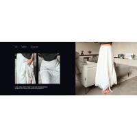 Conjunto de Algodón Blanco para Mujer de 2 Piezas Conjunto Informal de Jacquard con Botones y Manga en la Muñeca Camisas y Pantalones Cortos de Cintura Alta para el Verano - details 6