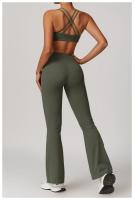 Pantalones de Yoga de Cintura Alta para Mujeres Ajuste Ajustado, Levantamiento de Cadera, Estilo Plumedo Ideal para Yoga y Fitness Material de Nylon - details 10