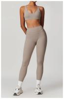 Pantalones de Yoga de Cintura Alta Ajuste Ajustado para Abdomen y Cadera Secado Rápido - details 4