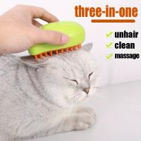 Cepillo pulverizador con diseño de Mango para mascotas, peine de baño de masaje, herramienta de aseo para perros y gatos - details 1