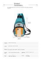 Mochila Deportiva Multifuncional Bolsa de Hombro Antirrobo para Mujeres - details 8