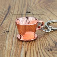 Llavero de Metal 3D creativo con forma de cafetera, Mini llavero con mango de café, llavero creativo con forma de jarra Moka, colgante pequeño - details 43
