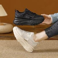 2025 zapatos de papá para mujer, plataforma, deportes casuales, zapatos casuales de cuero, zapatos de mujer de moda - details 4
