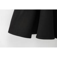 Elegante Vestido de Fiesta de Noche de Primavera BUNO Hembra Ancha Ondulada, Lazo, Color Sólido, Sin Mangas, Cuello Redondo - details 38