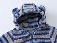 Abrigo con capucha de lana para niños, abrigo con cremallera de color sólido, ropa de invierno para niños - details 25