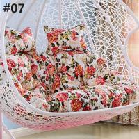 Cojín de Silla de Doble Asiento para Columpio de Huevo sin o con Relleno Cubierta Redonda Desmontable de Papasan para Casa y Patio - details 11