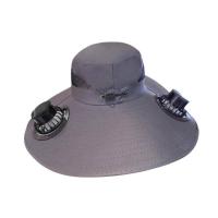 Sombrero de cubo con ventilador para exteriores para hombres y mujeres de ala ancha con 2 ventiladores solares - details 6