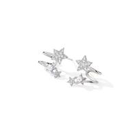 Pendientes de Plata 925 con Perlas y Estrellas - details 1