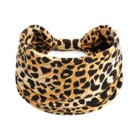 Diademas anchas para mujer, turbante anudado, diademas elásticas antideslizantes, envolturas para la cabeza bohemias, bufandas para el cabello de algodón para Yoga y entrenamiento de leopardo - details 9