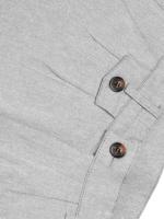 Pantalón formal casual para hombre con decoración de bolsillo falso, nuevo - details 1