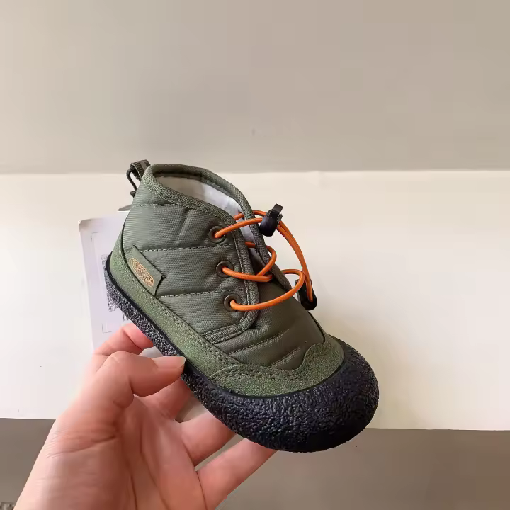 Zapatos de algodón para niños de 3 a 6 años, dos zapatos de algodón con terciopelo. - 1