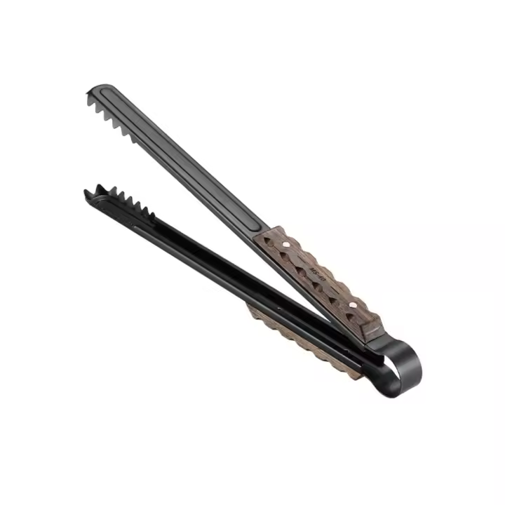 Utensilios de cocina para acampar al aire libre, utensilios de cocina, pinzas para servir, pinzas para barbacoa, pinzas para comida, pinzas para comida para barbacoa de acero inoxidable - 1