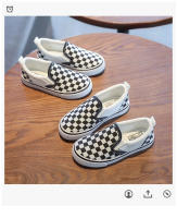 Zapatos de lona para niños, zapatillas informales a cuadros blancas y negras, zapatos de moda transpirables suaves y vendidos para primavera y verano para niños y niñas - details 0