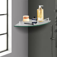Estante de Pared de Vidrio Triangular 6 mm Montado en la Pared Ideal para Baño - details 2