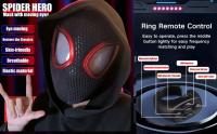 Máscara de Superhéroe SpiderHero Ojos Moving, Diseño de Spiderman Mile Morales - details 1