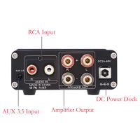 YJCO D325D TPA3255 Mini amplificador de Audio Digital para PC de escritorio de doble canal, sistema estéreo de Audio para el hogar, negro - details 2