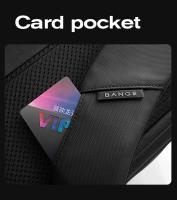 Bange Mochila de negocios para ordenador portátil de 15,6 pulgadas, bolsa de viaje impermeable con múltiples compartimentos, mochila negra adecuada para hombres - details 15