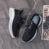 Zapatillas de deporte a la moda para mujer, zapatos informales de malla transpirable con tejido de mosca, suela suave hueca, para exteriores - details 6