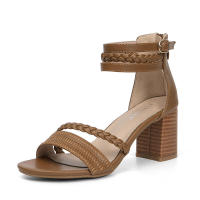 Sandalia Sandalias Mujer Casual Coarse 2025 Nuevo Un Cinturón Estilo Hada Zapatos Romanos De Tacón Alto - details 2