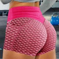 Pantalones cortos elásticos de yoga de color sólido para mujer, cintura alta, control abdominal, realce de cadera, verano - details 15