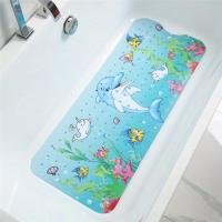 1 Alfombrilla Para Bañera De Dibujos Animados Del Mundo Submarino, Alfombrilla Grande Antideslizante Para Baño Y Baño - details 0