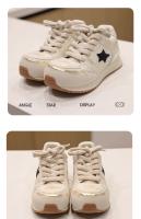Zapatillas Blancas para Mujer de Suela Gruesa Estilo Casual de Moda Primavera-Otoño Nueva Collections de Zapatos de Tablero de Estrellas de Cuero Suave - details 9