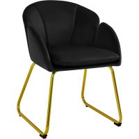Comedor Moderno Tapizada Terciopelo con Apoyabrazos y Respaldo Ergonómico Gris - details 2