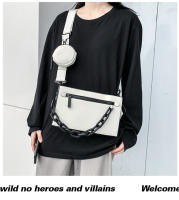 Nuevos bolsos para hombres y mujeres, bolsos de cadena personalizados de moda, bolsos de mensajero de hombro neutros y versátiles de moda, bolsos cuadrados pequeños. - details 33